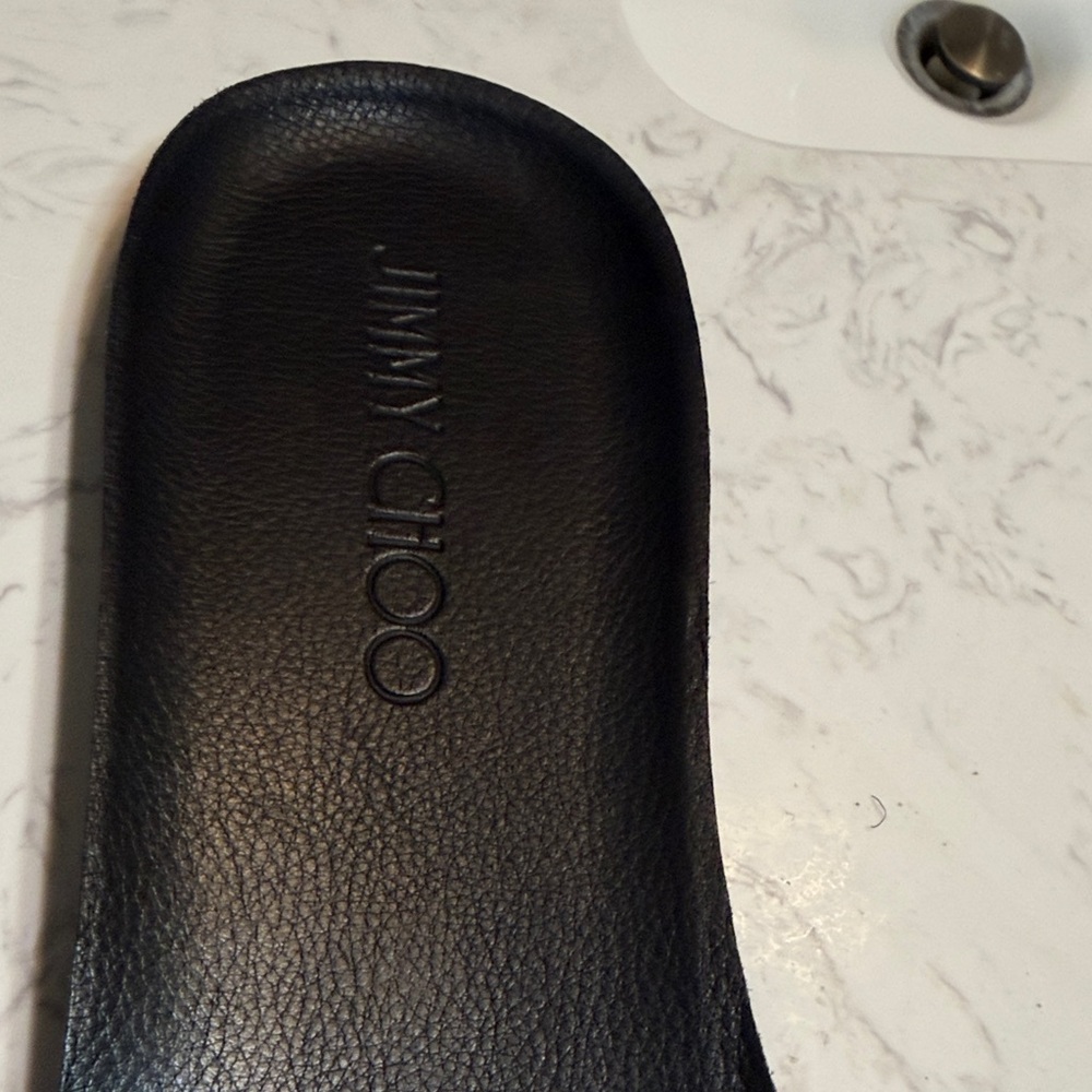 Jimmy Choo Black Leather sole
